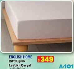 ENGLİSH HOME ÇİFT KİŞİLİK LASTİKLİ ÇARŞAF 160X200 CM